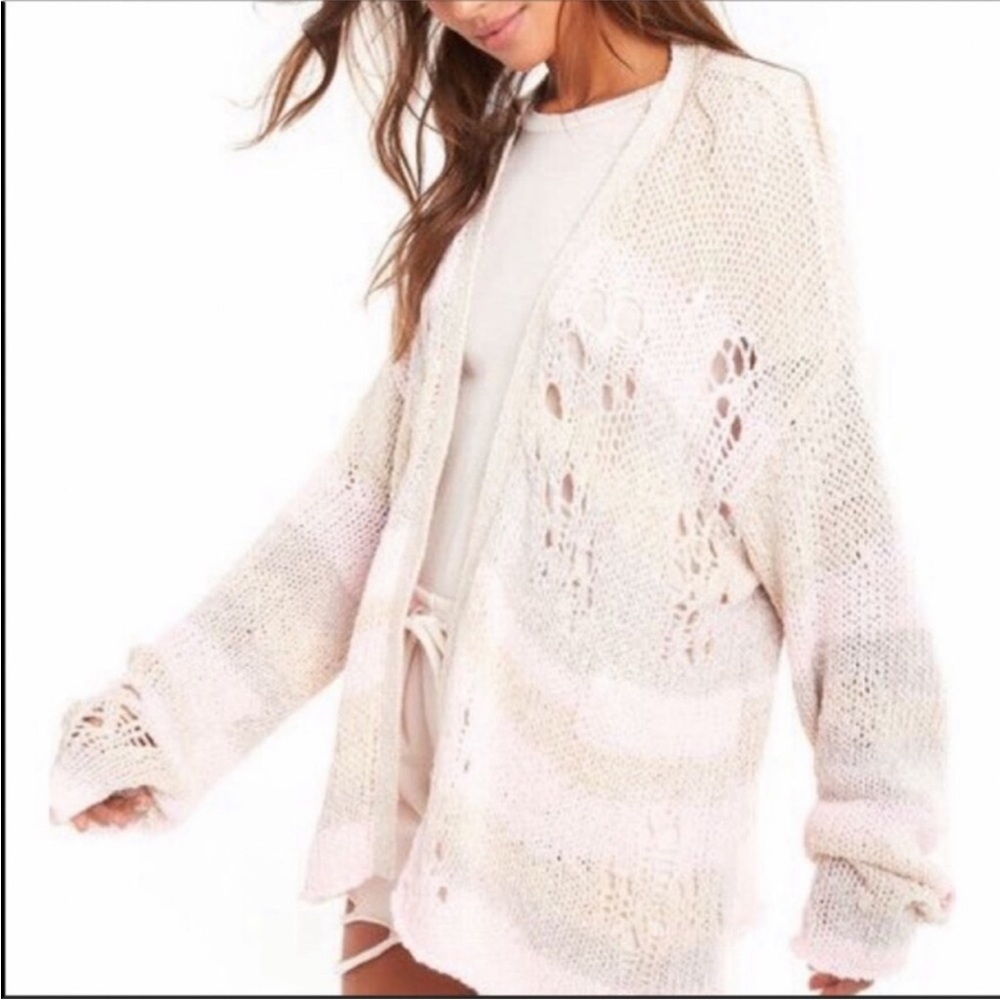 WILDFOX Yara Distressed Dolman Cardigan